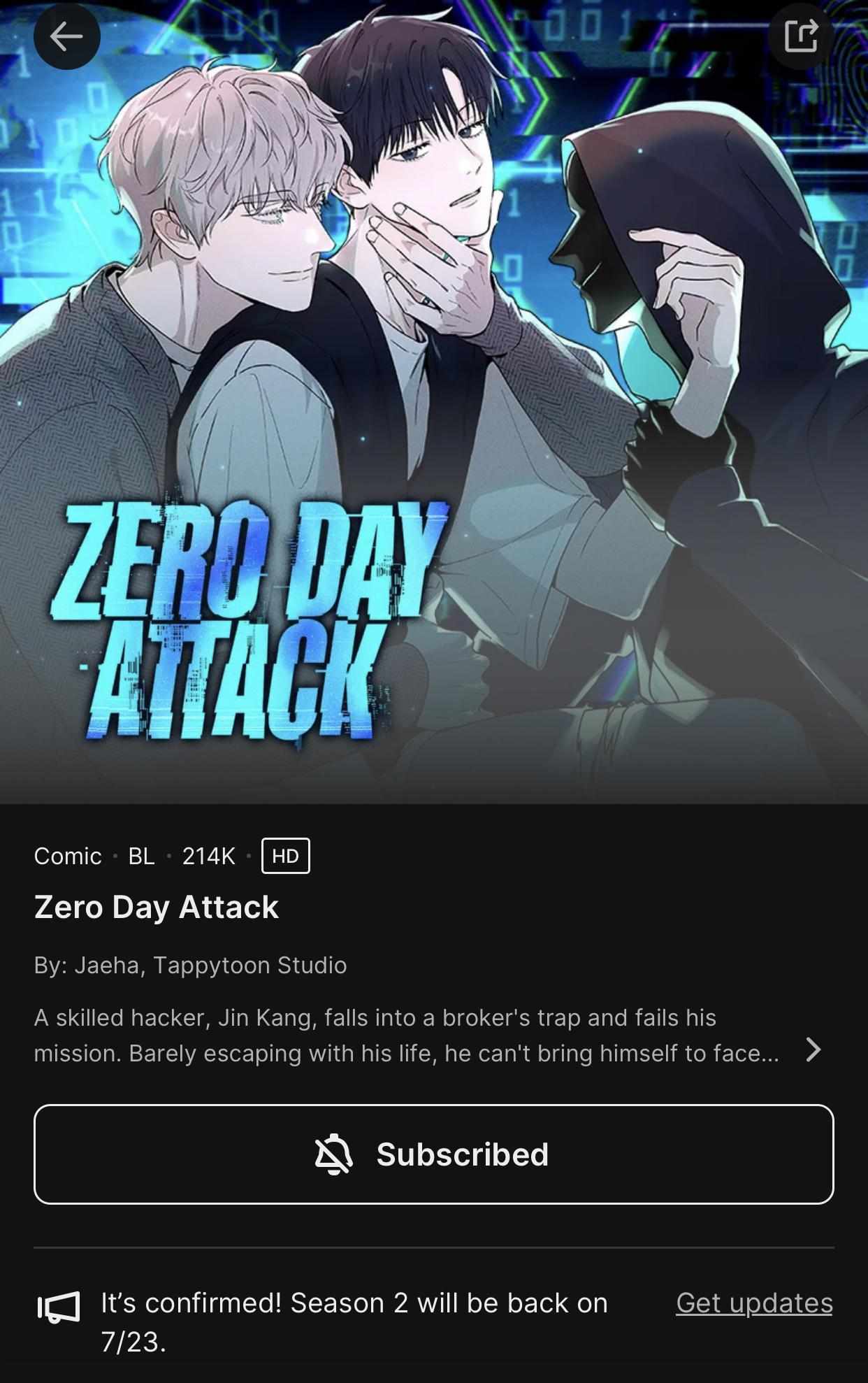 Zero Day Attack - Notice. : Season 2