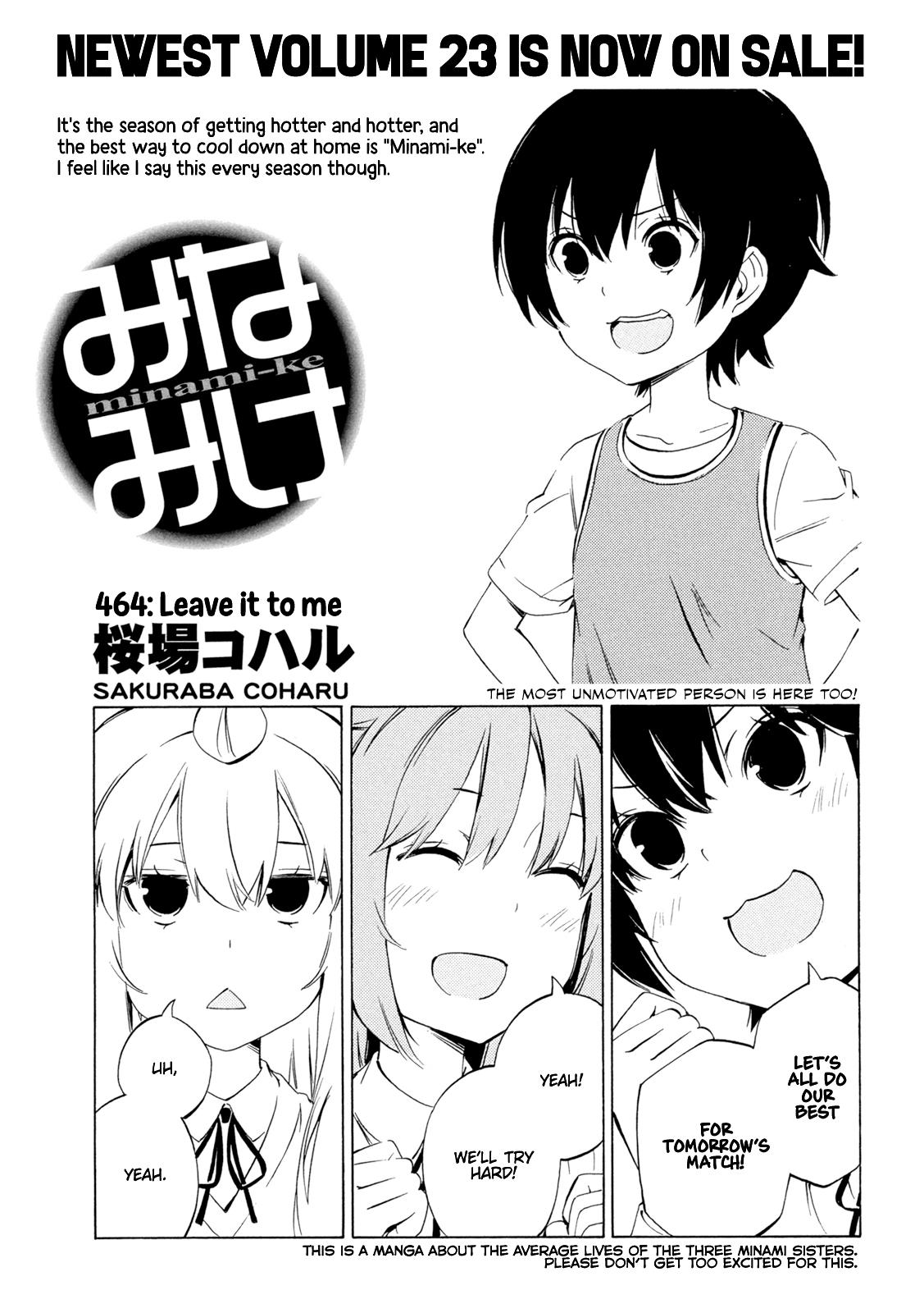 Minami-Ke - Chapter 464: Leave It To Me