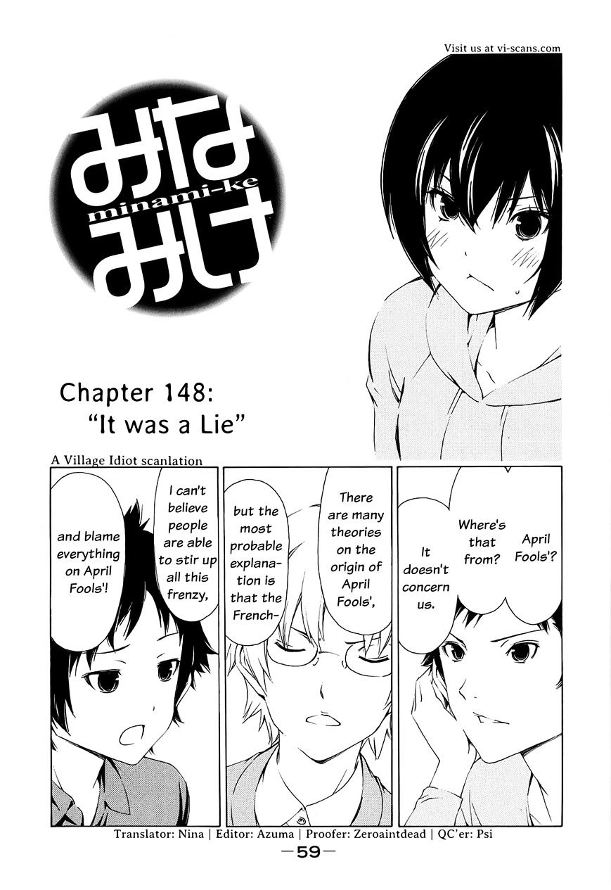 Minami-Ke - Vol.8 Chapter 148 : It Was A Lie