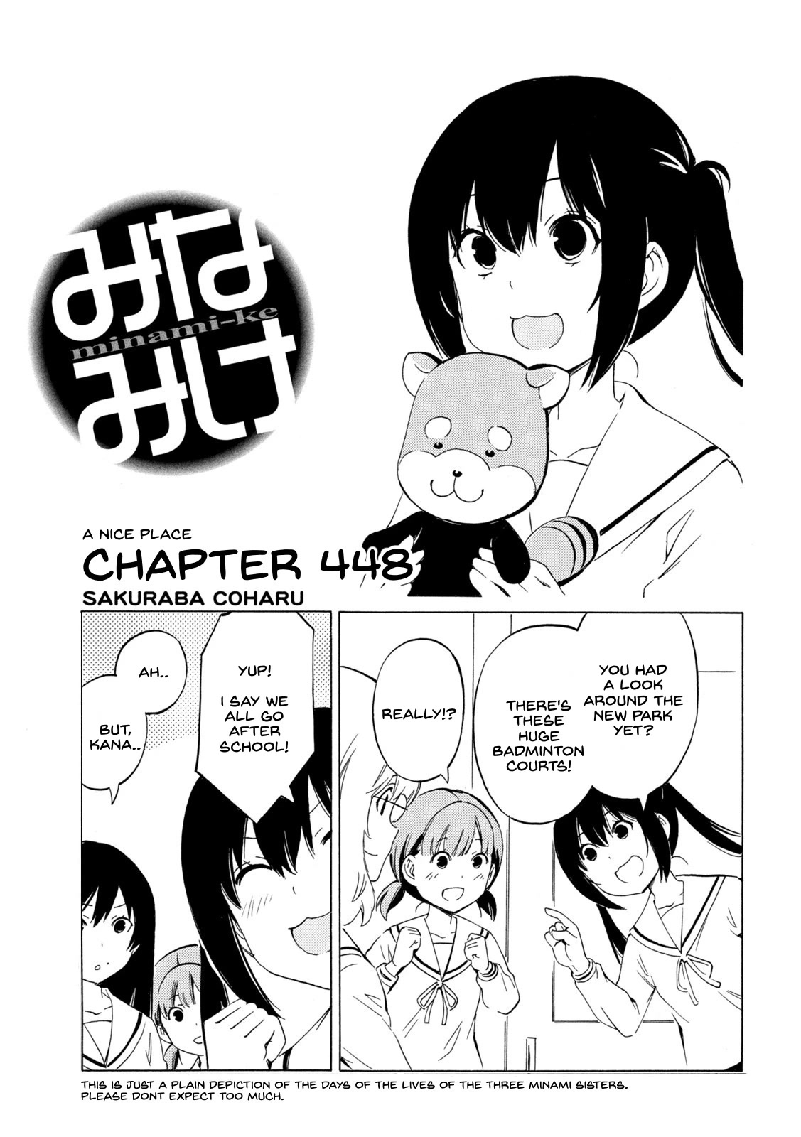 Minami-Ke - Chapter 448: A Nice Place