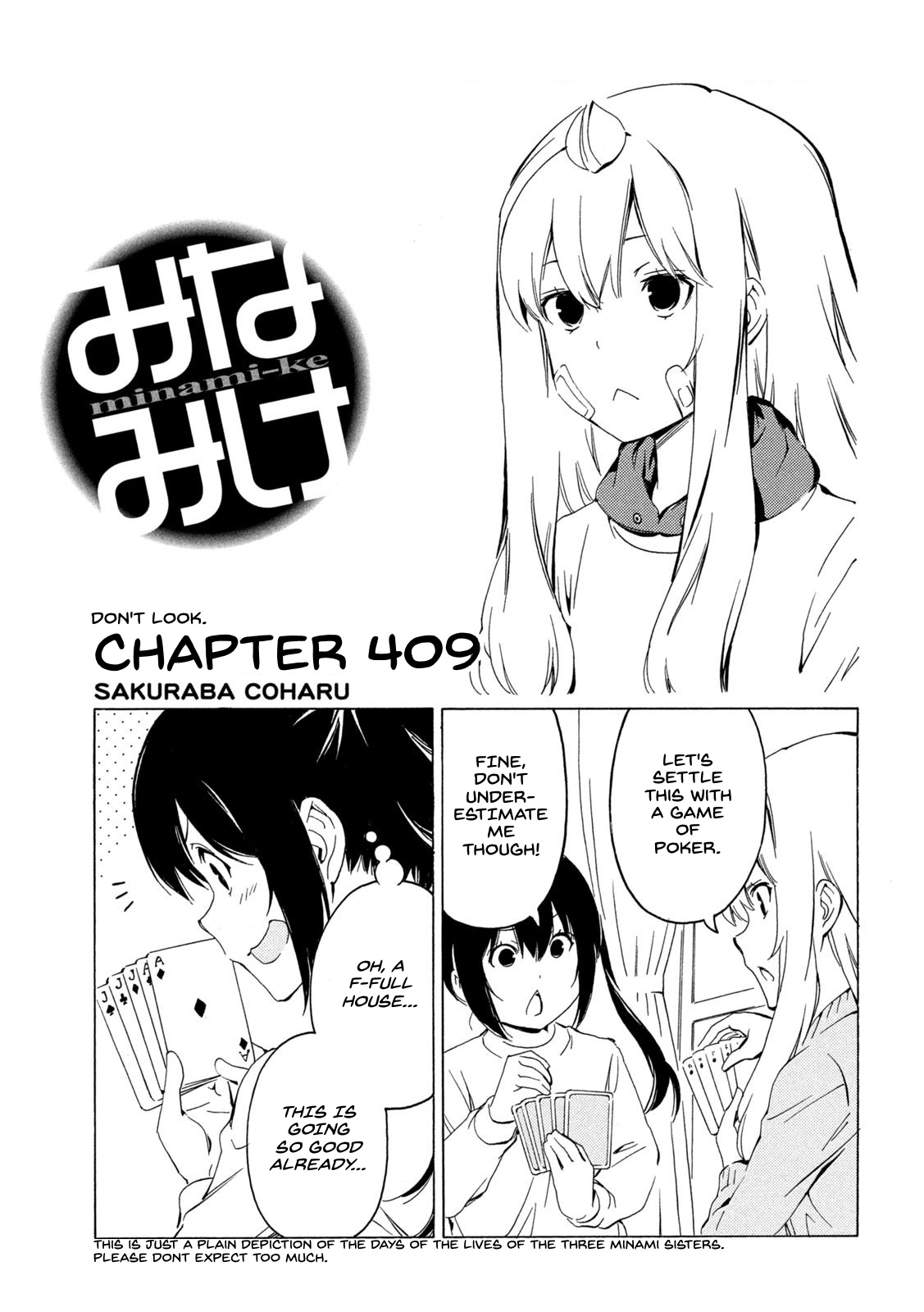 Minami-Ke - Chapter 409: Don't Look