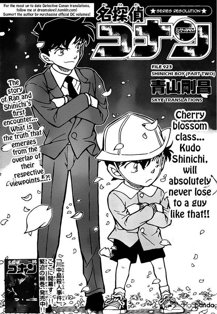 Detective Conan - Chapter 924 : Shinichi Boy (Part2)