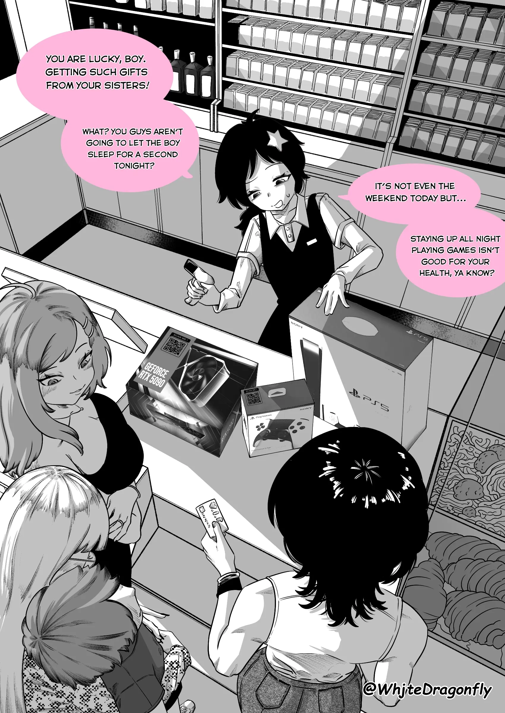 Supicious Convenience Store!? - Chapter 2: Hot And Steamy Gaming Night