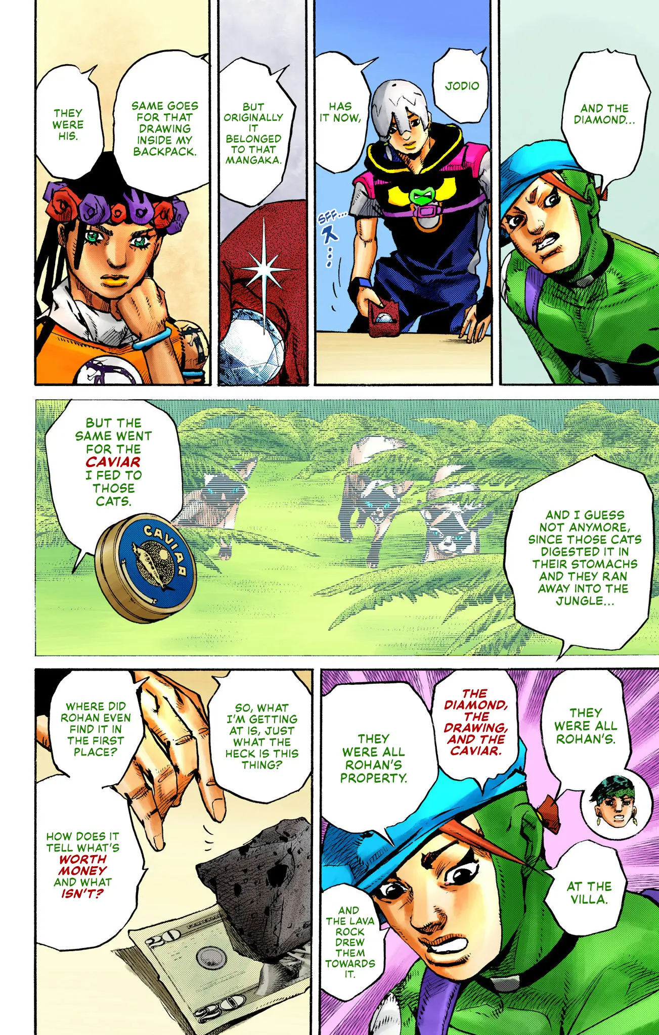 Jojo's Bizarre Adventure Part 9 - The Jojolands (Official Colored) - Vol.2 Chapter 8: Hualalai - Cat Size, Part 3