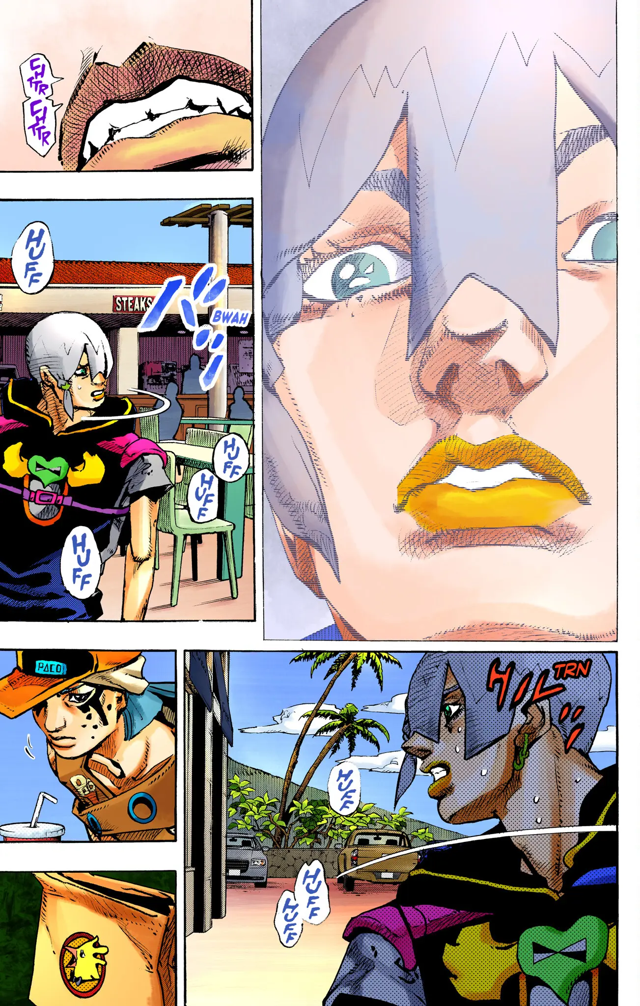 Jojo's Bizarre Adventure Part 9 - The Jojolands (Official Colored) - Vol.2 Chapter 8: Hualalai - Cat Size, Part 3