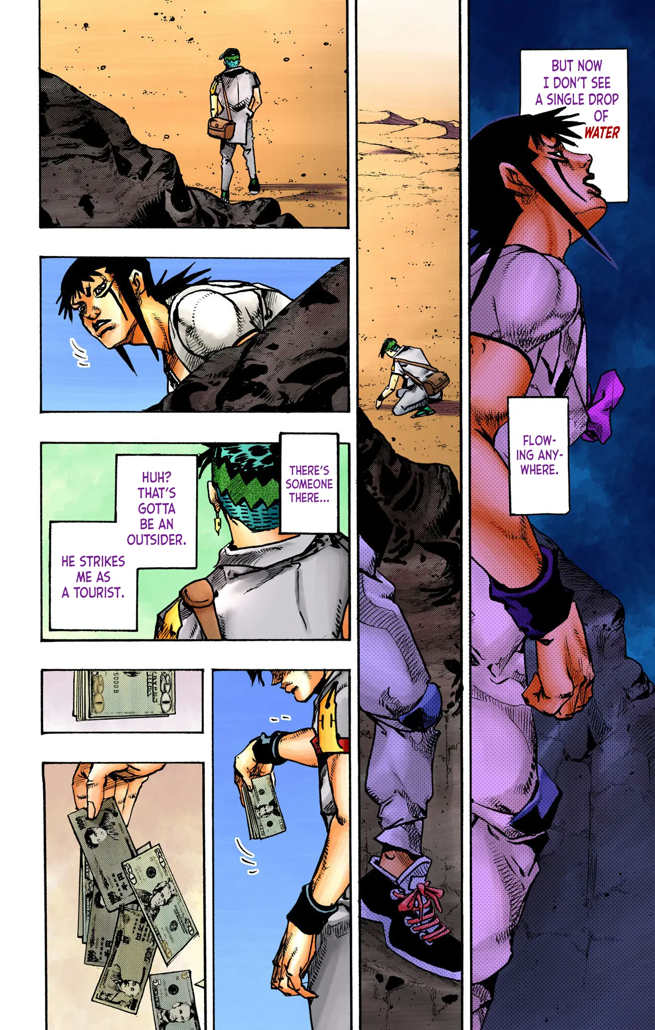 Jojo's Bizarre Adventure Part 9 - The Jojolands (Official Colored) - Vol.3 Chapter 12: Charming Man