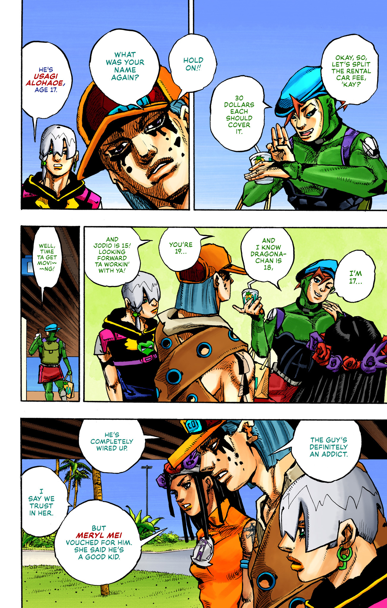 Jojo's Bizarre Adventure Part 9 - The Jojolands (Official Colored) - Vol.1 Chapter 2: South King Street