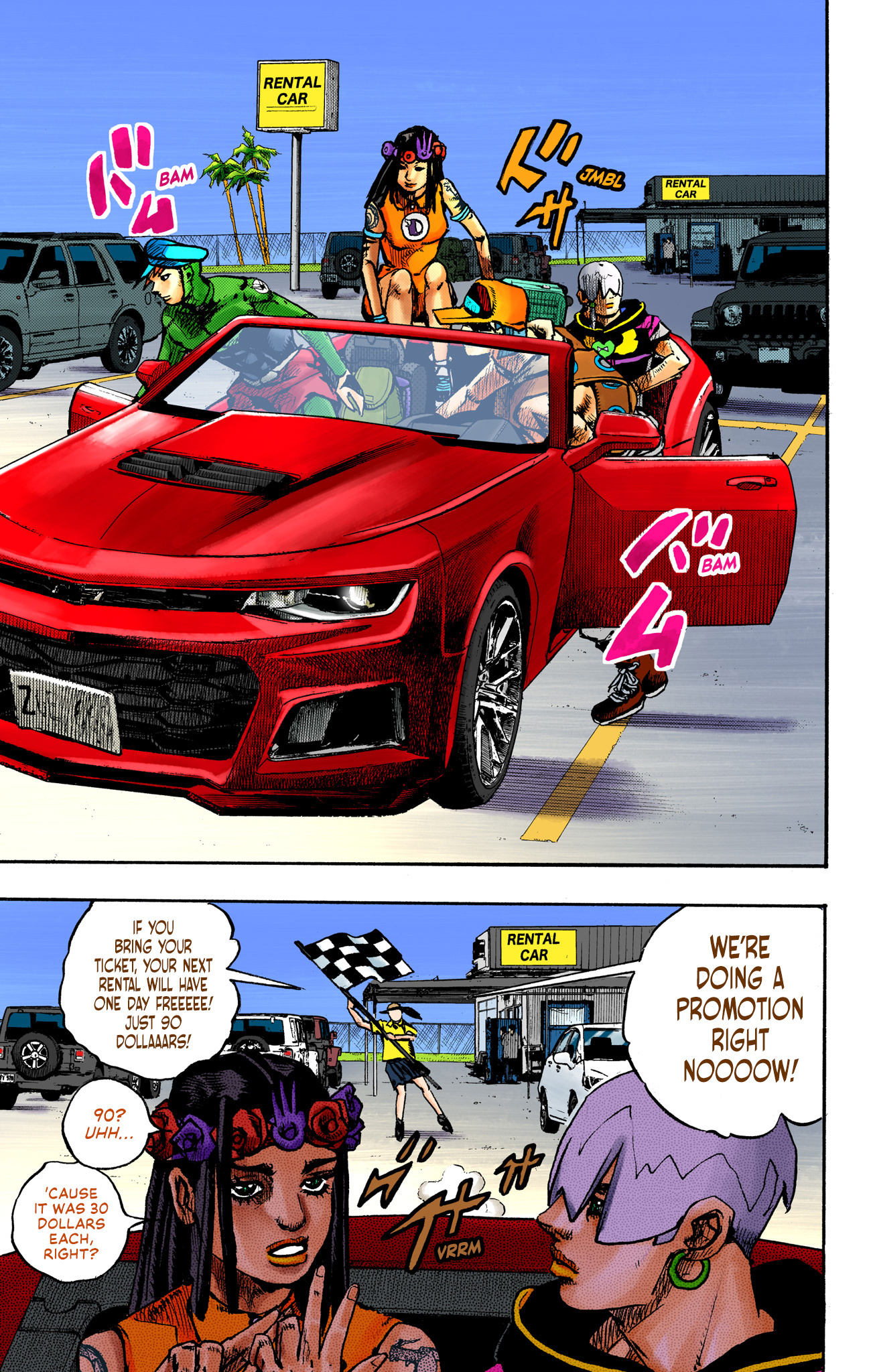 Jojo's Bizarre Adventure Part 9 - The Jojolands (Official Colored) - Vol.1 Chapter 2: South King Street