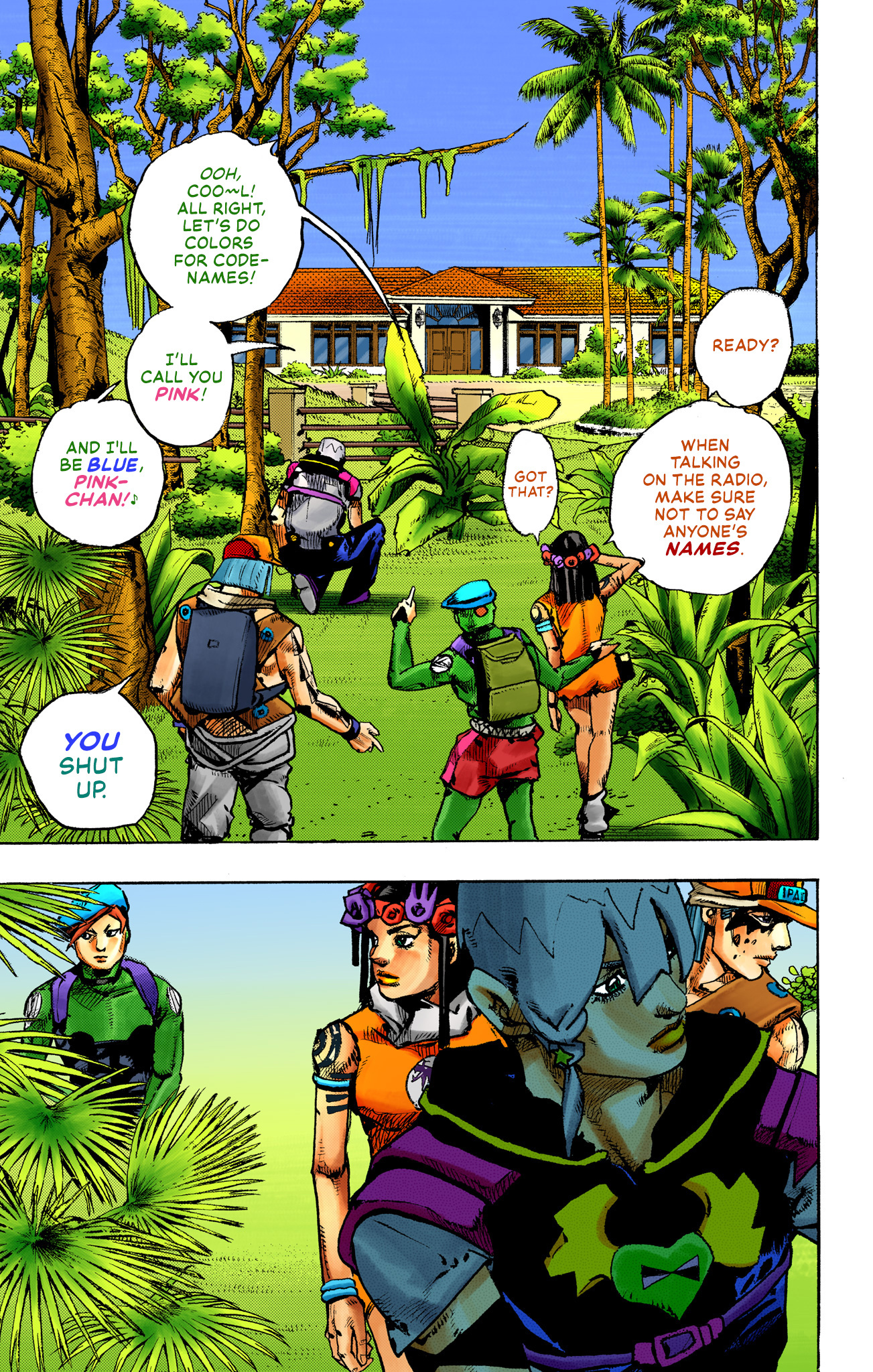 Jojo's Bizarre Adventure Part 9 - The Jojolands (Official Colored) - Vol.1 Chapter 2: South King Street