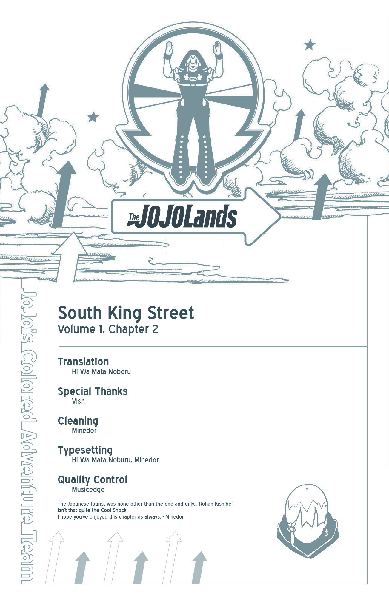 Jojo's Bizarre Adventure Part 9 - The Jojolands (Official Colored) - Vol.1 Chapter 2: South King Street