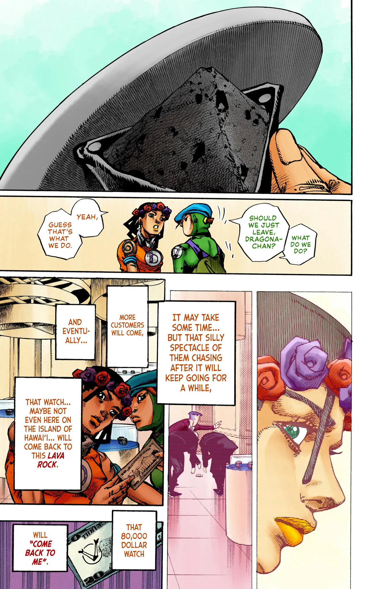 Jojo's Bizarre Adventure Part 9 - The Jojolands (Official Colored) - Vol.3 Chapter 9: Kailua-Kona - Flight Waiting Time Part 1