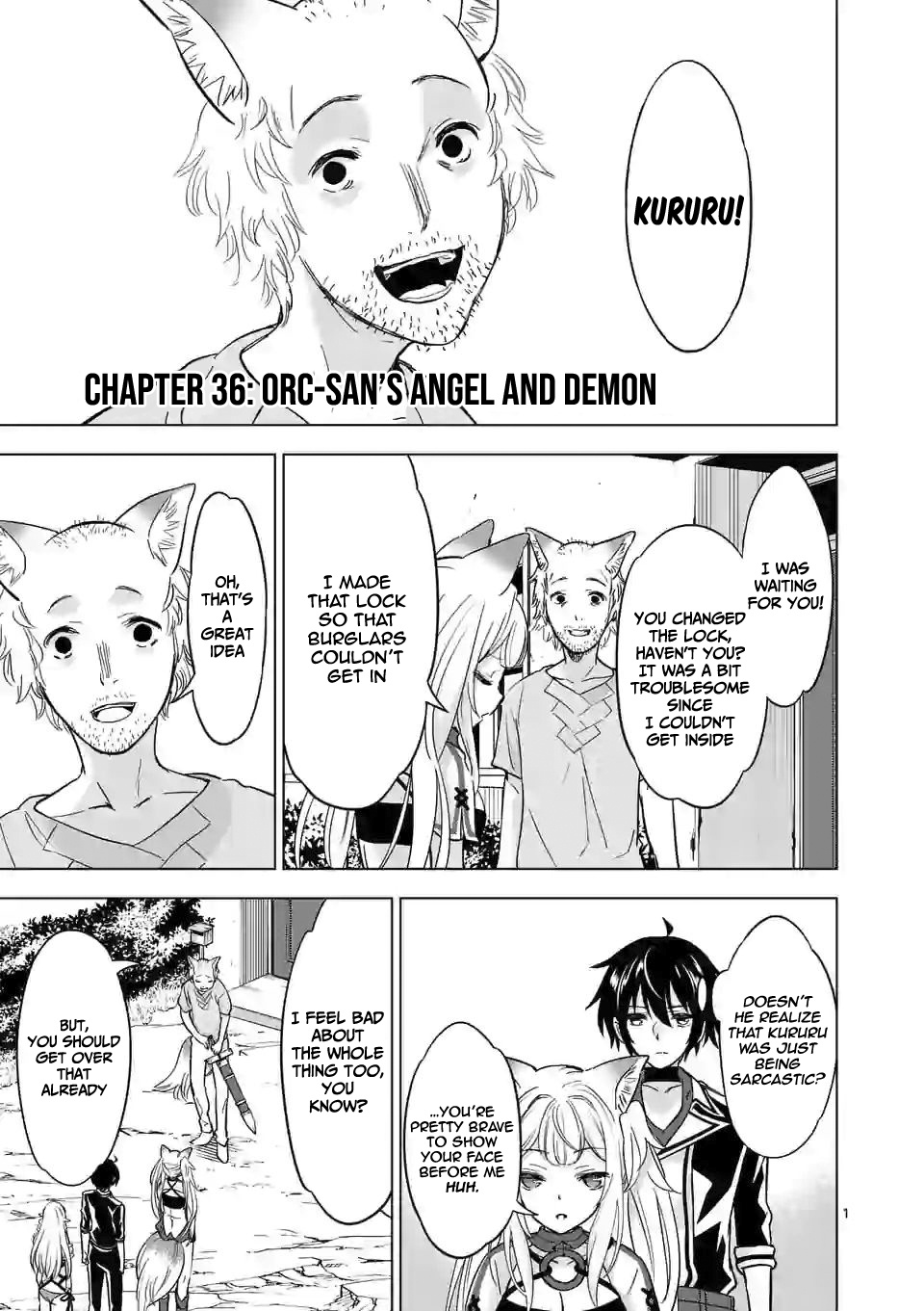 Shijou Saikyou Orc-San No Tanoshii Tanetsuke Harem Zukuri - Vol.4 Chapter 36.1: Orc-San's Angel And Demon