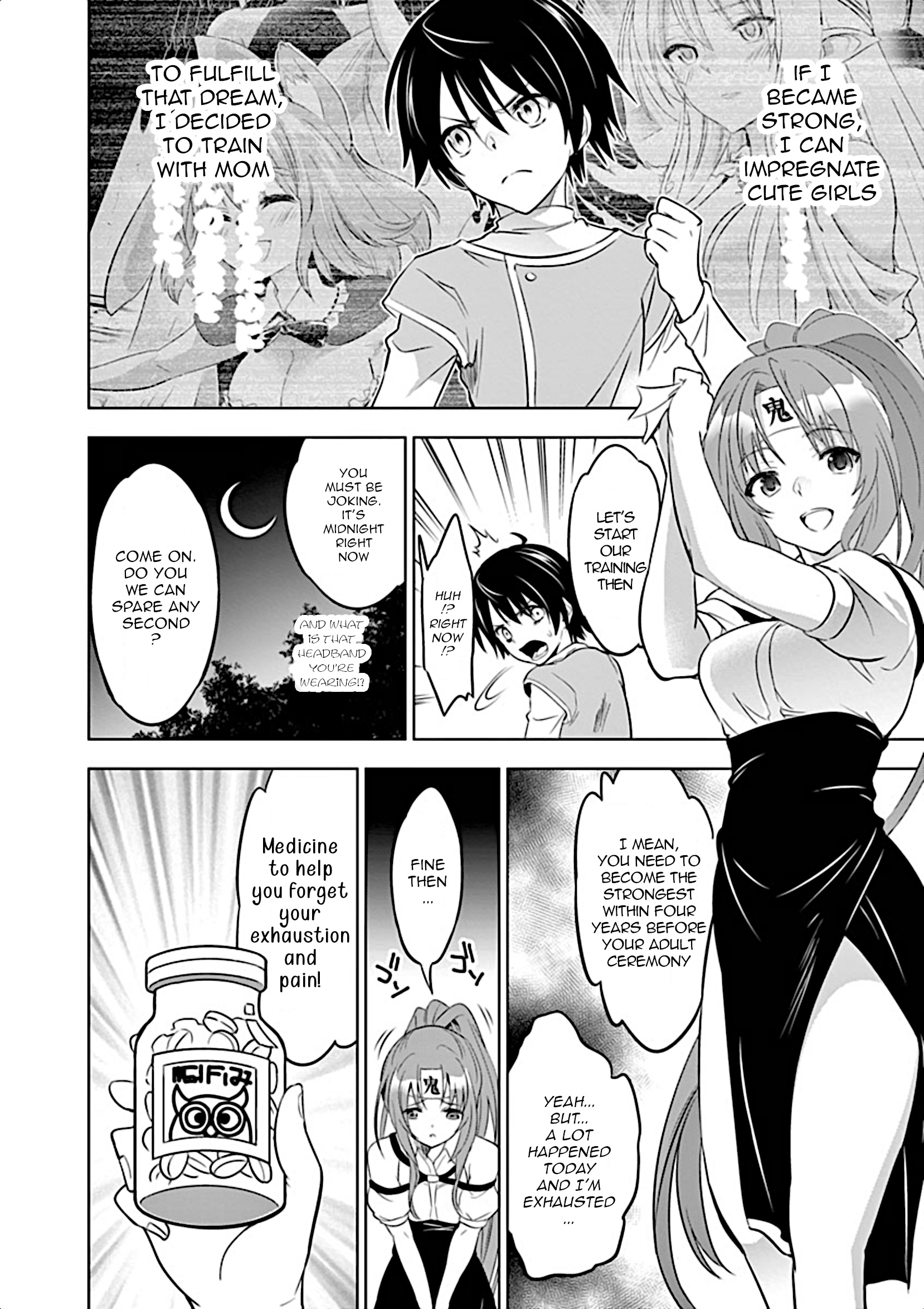 Shijou Saikyou Orc-San No Tanoshii Tanetsuke Harem Zukuri - Vol.1 Chapter 2: Female Knight's Training Is A Bit Rough