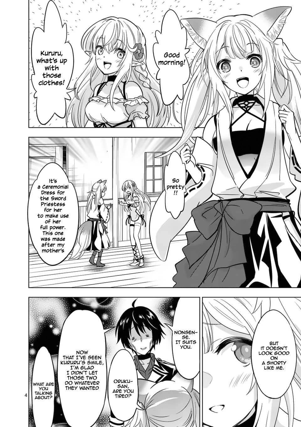 Shijou Saikyou Orc-San No Tanoshii Tanetsuke Harem Zukuri - Vol.4 Chapter 37: Orc-San And Kuruku's Ceremonial Dress