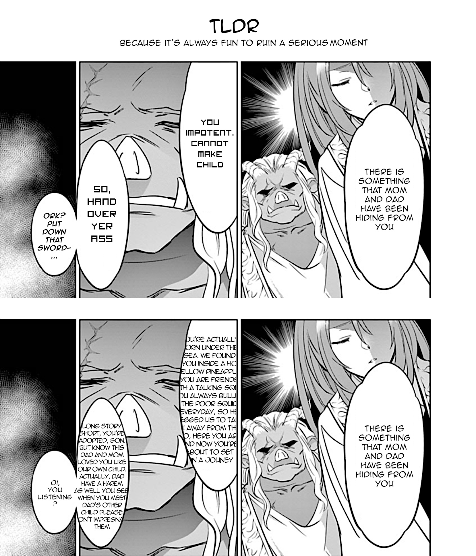 Shijou Saikyou Orc-San No Tanoshii Tanetsuke Harem Zukuri - Vol.1 Chapter 6: Secret Behind Ork's Birth Finally Revealed!