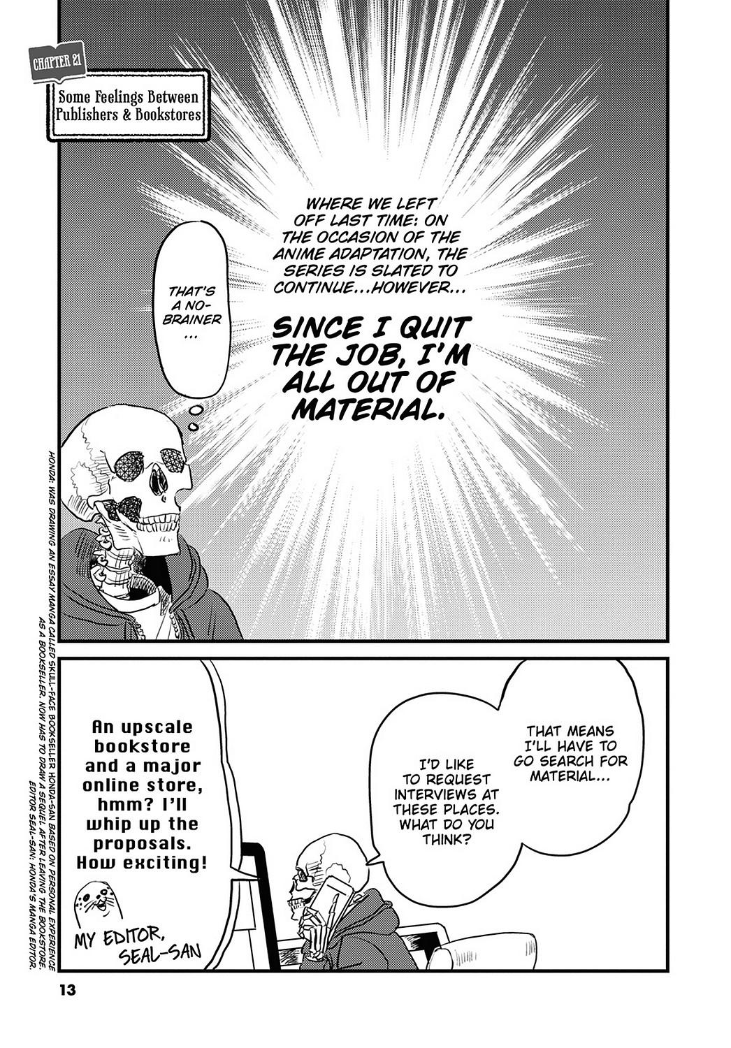 Skull-Face Bookseller Honda-San - Chapter 21