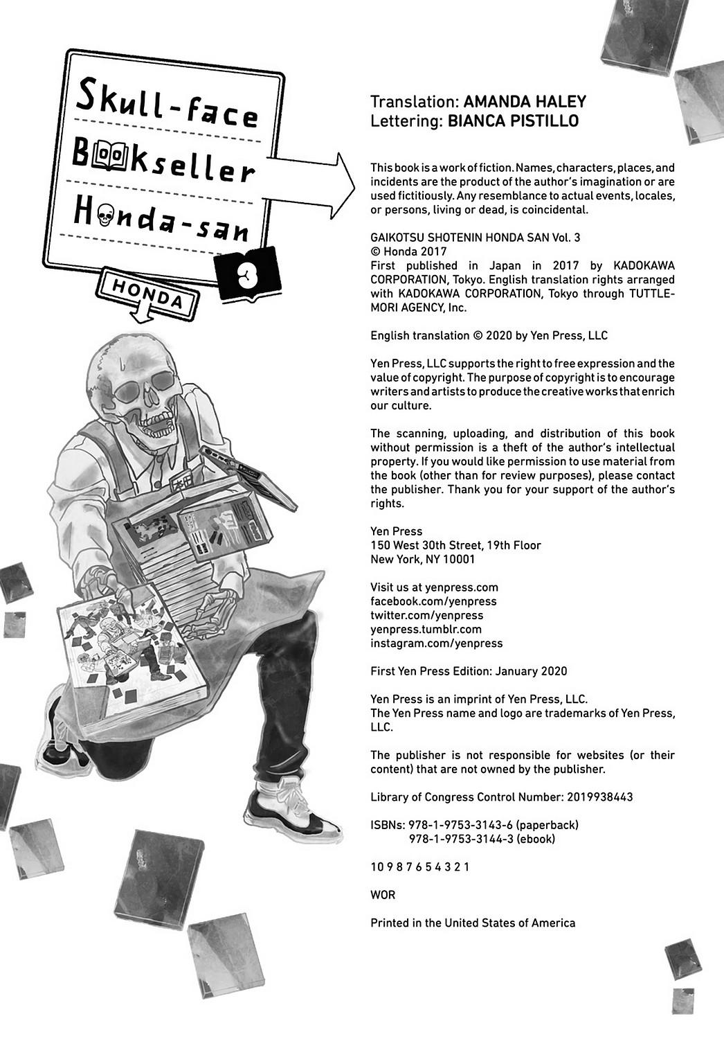 Skull-Face Bookseller Honda-San - Chapter 20.5