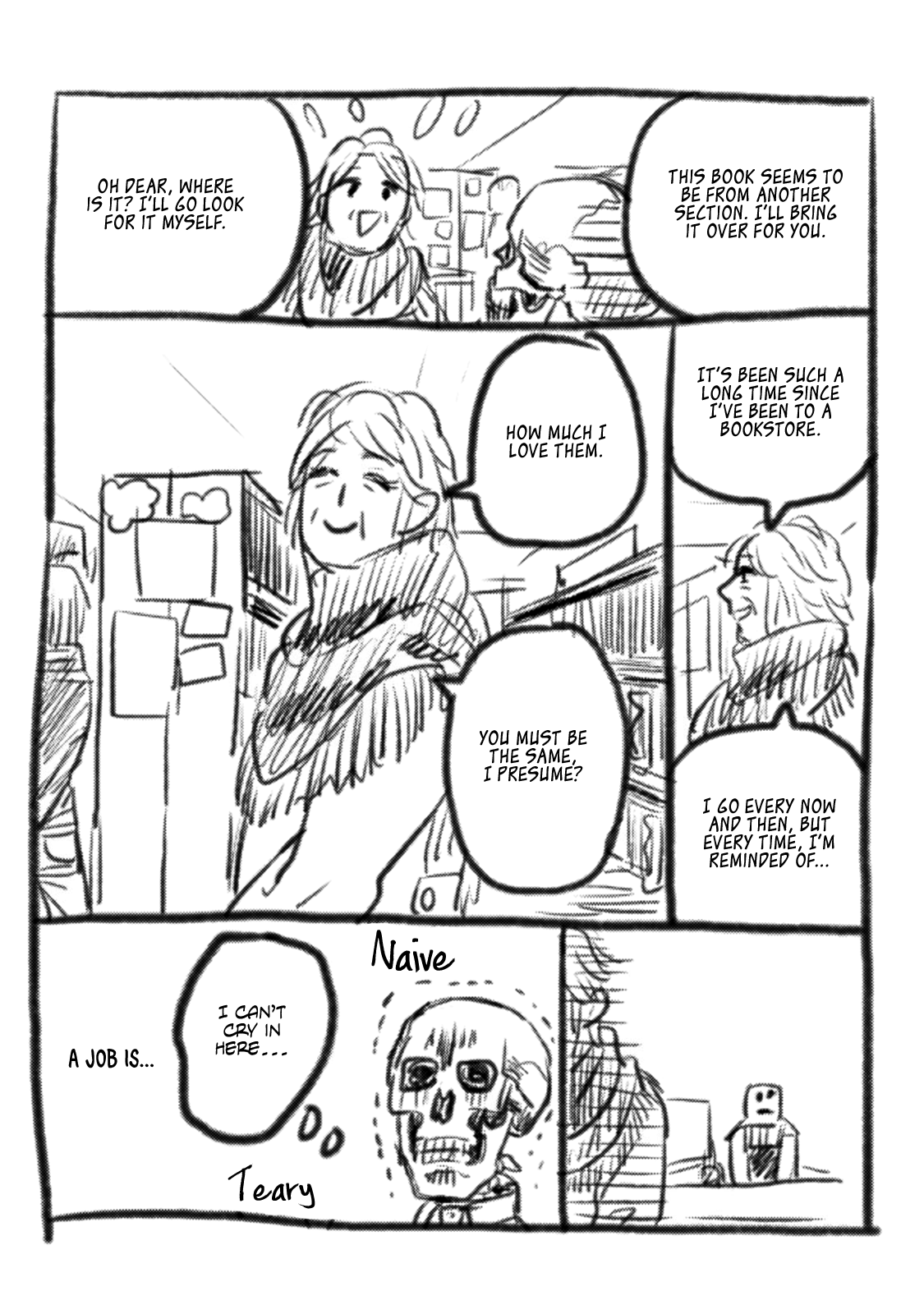 Skull-Face Bookseller Honda-San - Vol.1 Chapter 7.5: Omake