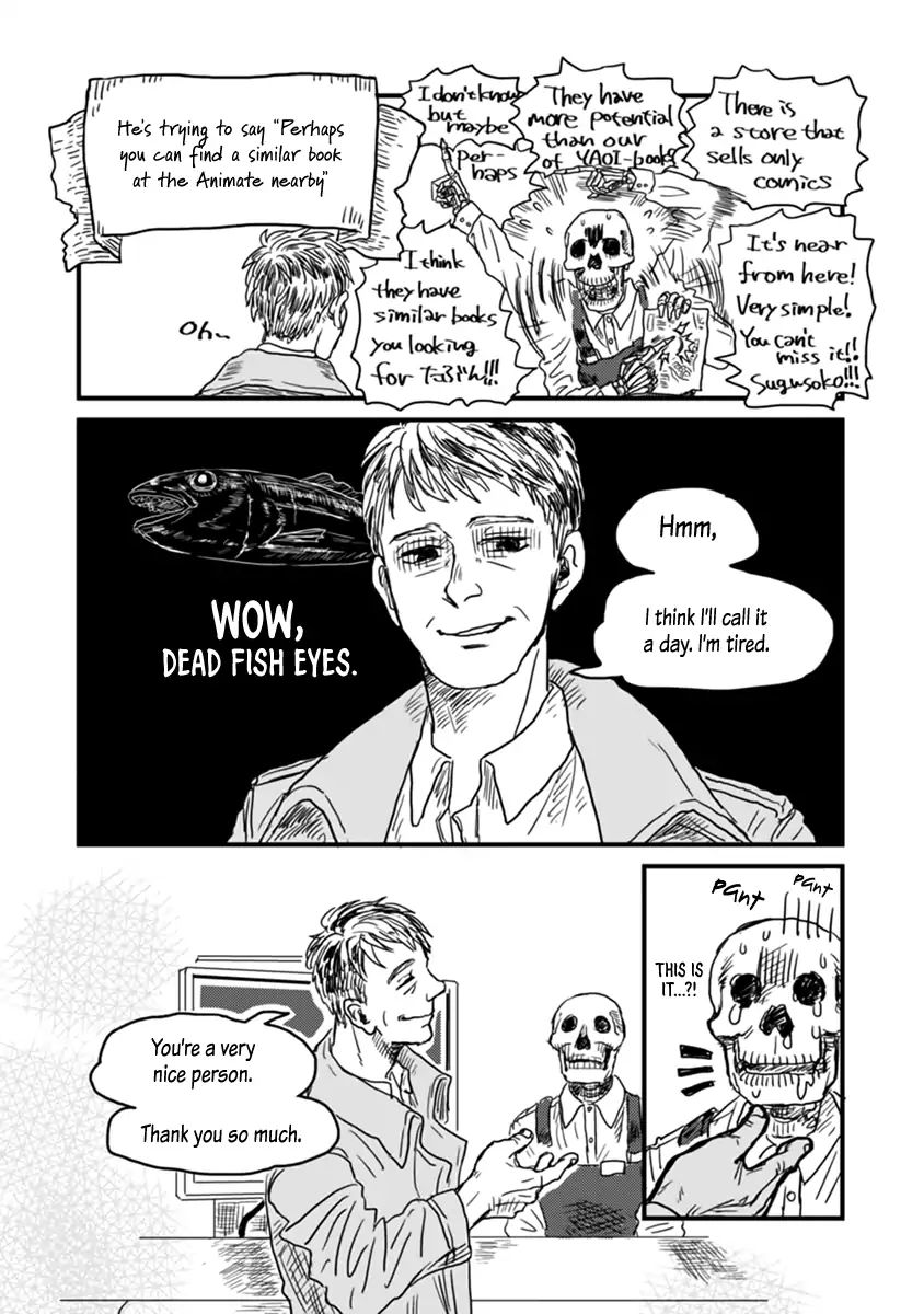 Skull-Face Bookseller Honda-San - Vol.1 Chapter 1: The Next Customer In Line Is A Handsome Guy.