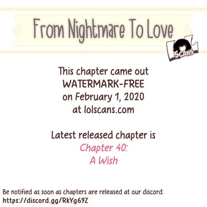 From Nightmare To Love - Chapter 36: No Reason To Be Worried