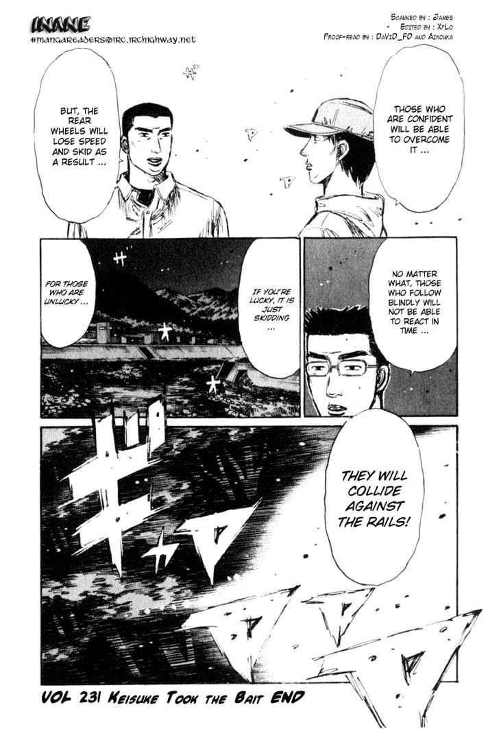 Initial D - Vol.20 Chapter 231 : Keisuke Took The Bait