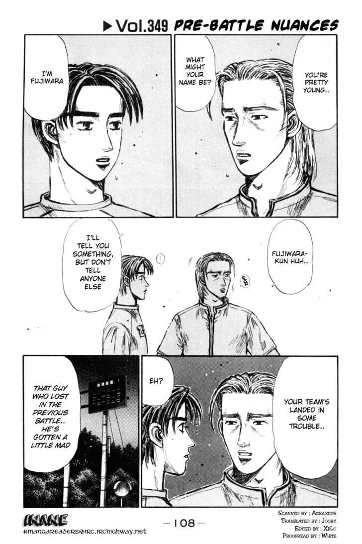 Initial D - Vol.27 Chapter 349 : Pre-Battle Nuances