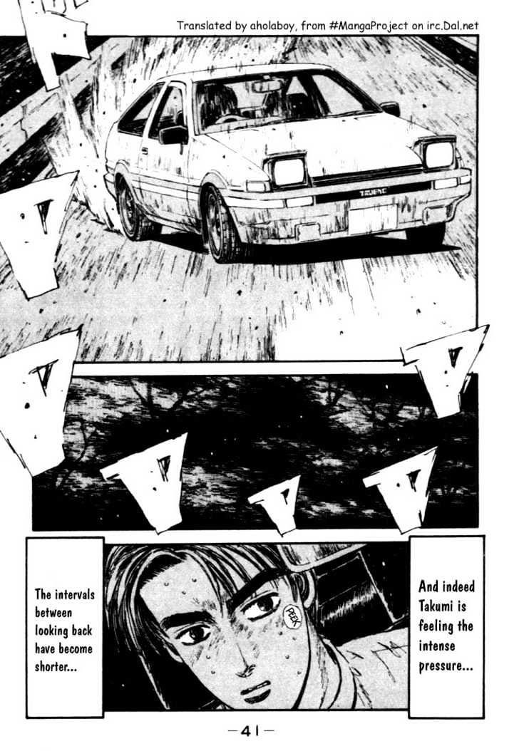 Initial D - Vol.5 Chapter 45 : Takumi S Tough Battle, First Time Pressure!