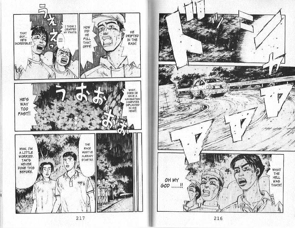 Initial D - Vol.7 Chapter 75 : 75: The Terror Of A Rain Battle!  76: Unsurpassed Driver, Stando...