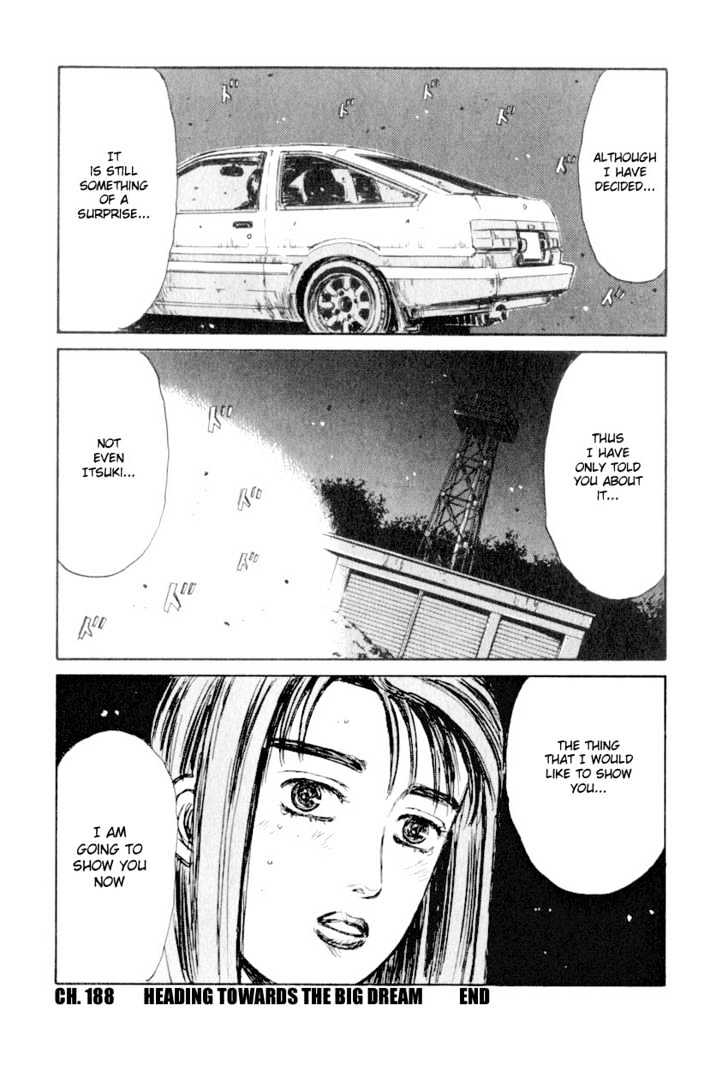 Initial D - Vol.17 Chapter 188 : Heading Towards The Big Dream