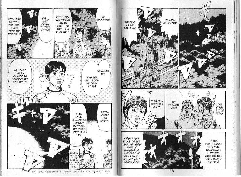 Initial D - Vol.10 Chapter 102 : "There S A Crazy Look In His Eyes!!"