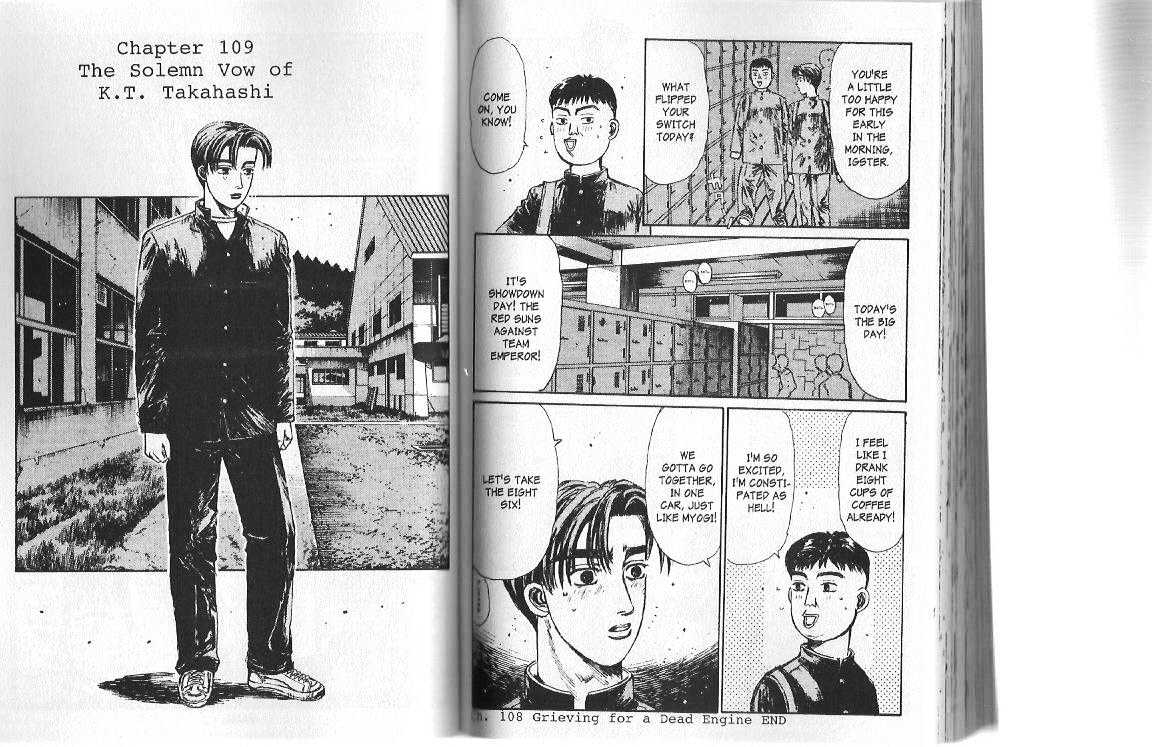 Initial D - Vol.10 Chapter 109 : The Solemn Vow Of K.t. Takahashi