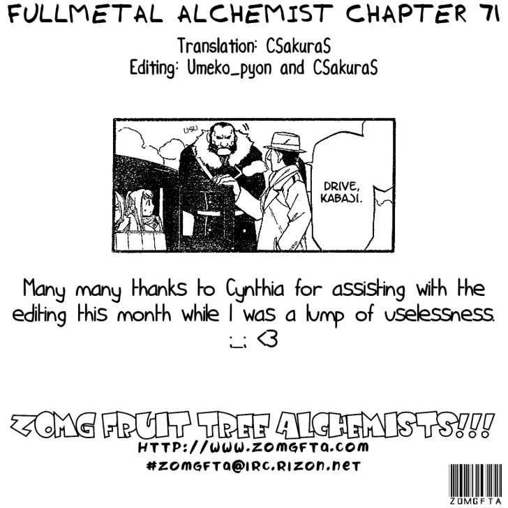 Fullmetal Alchemist - Vol.18 Chapter 71 : The Crimson Man