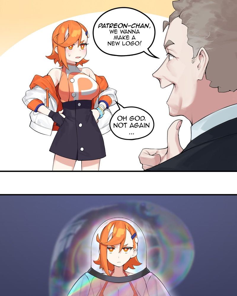 Meme Girls - Vol.2 Chapter 250: Patreon-Chan's New Logo