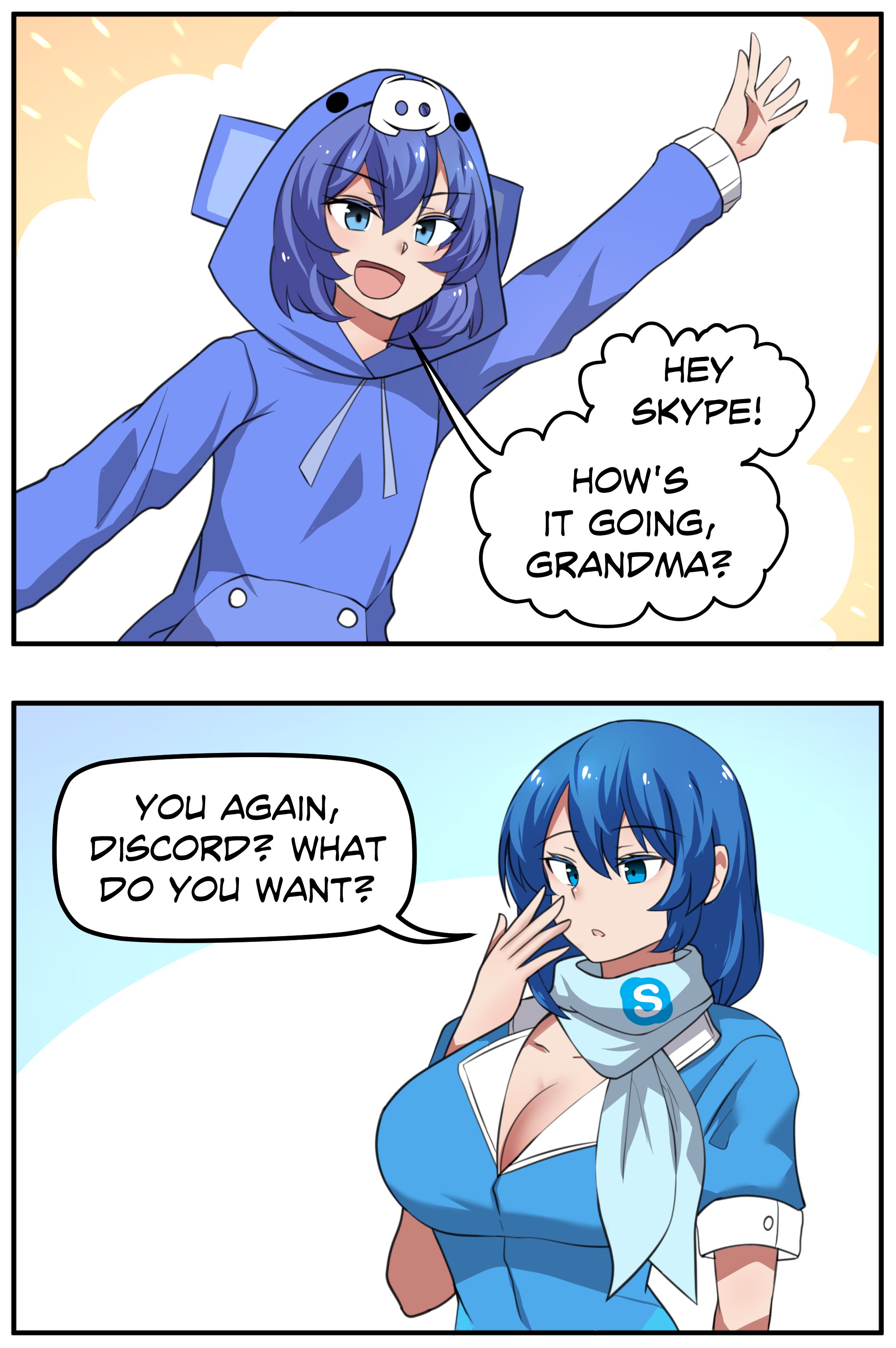 Meme Girls - Chapter 75.5: Discord Vs. Skype