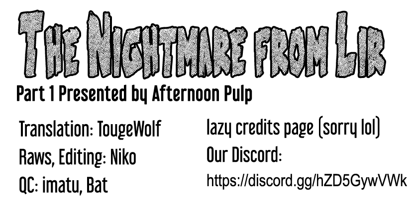 The Nightmare From Lir - Vol.1 Chapter 1.1: The Nightmare From Lir (1)