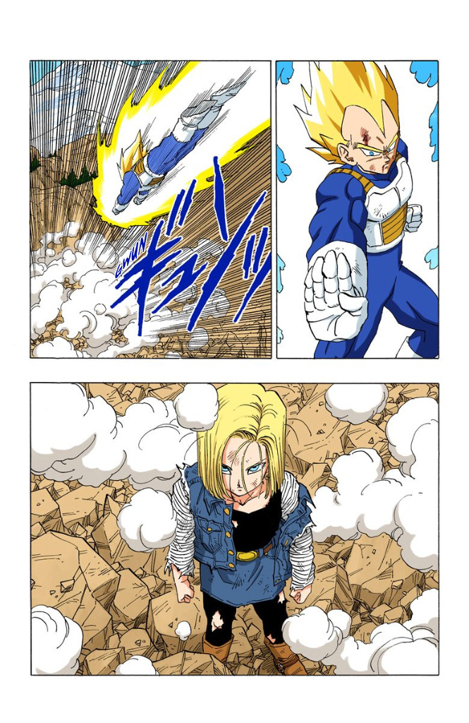 Dragon Ball Full Color - Androids/Cell Arc - Vol.2 Chapter 23: Vegeta Vs. Android 18 Round 2