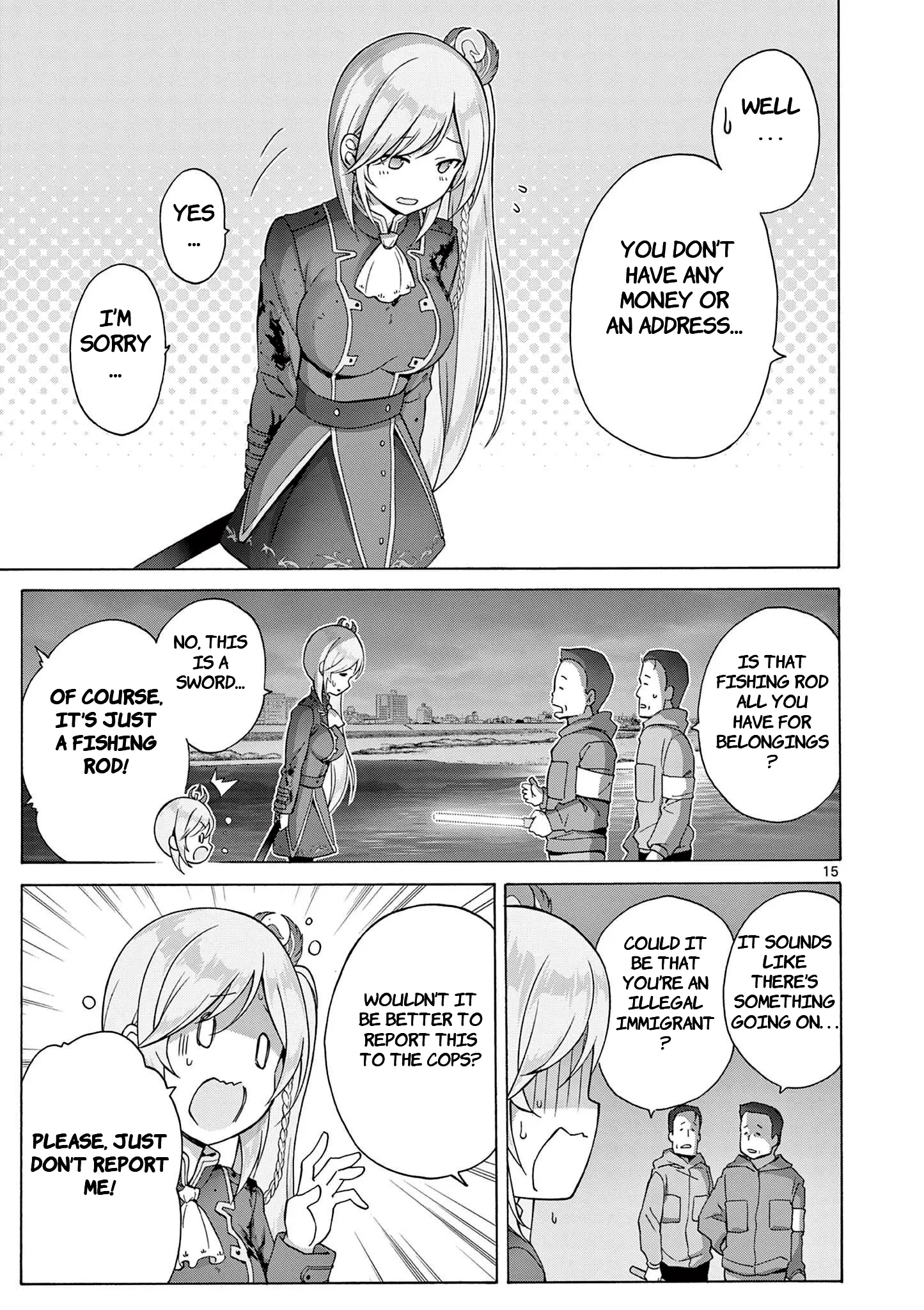 Henjin No Salad Bowl - Vol.1 Chapter 3: The Homeless Female Knight - 1