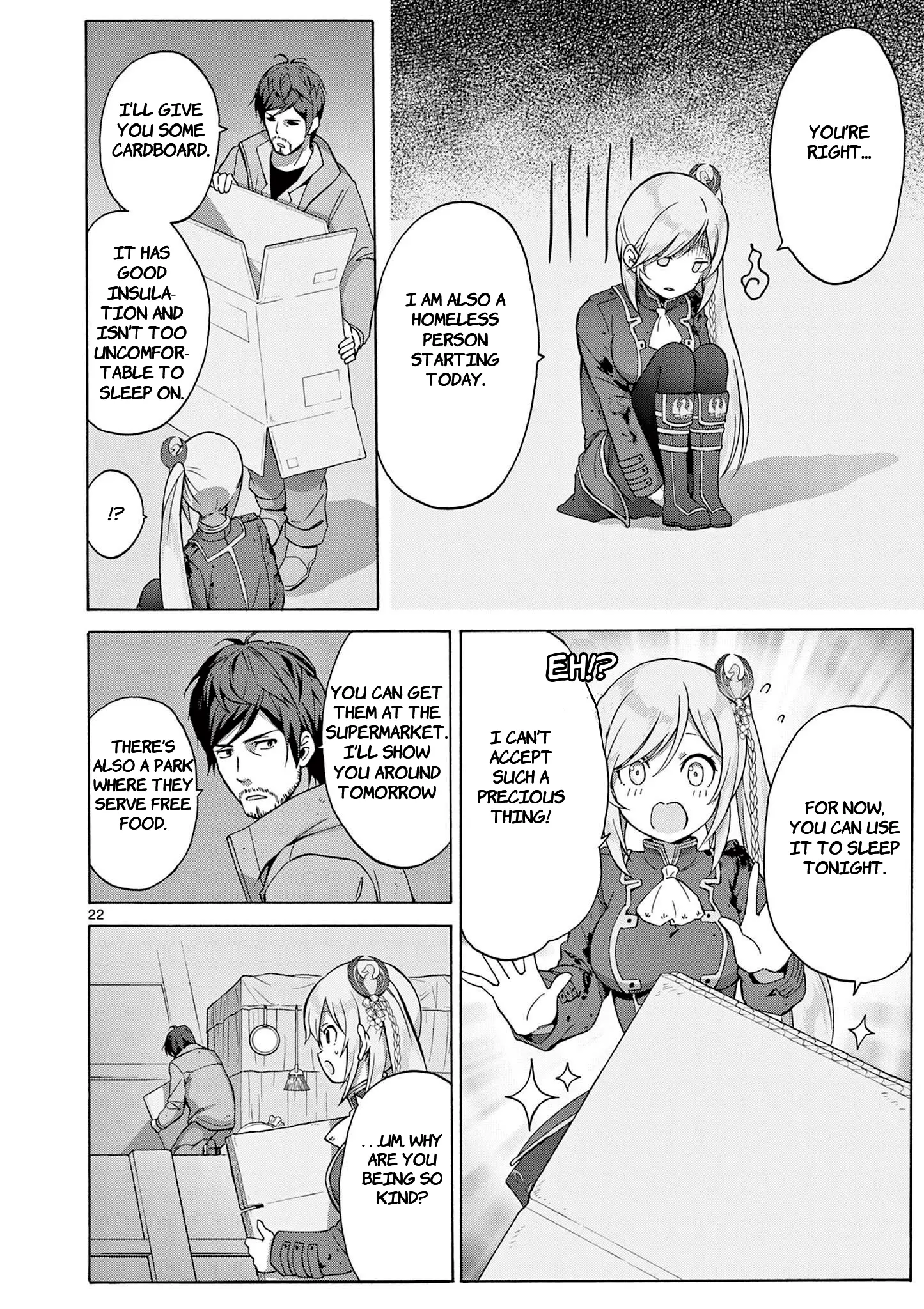 Henjin No Salad Bowl - Vol.1 Chapter 3: The Homeless Female Knight - 1