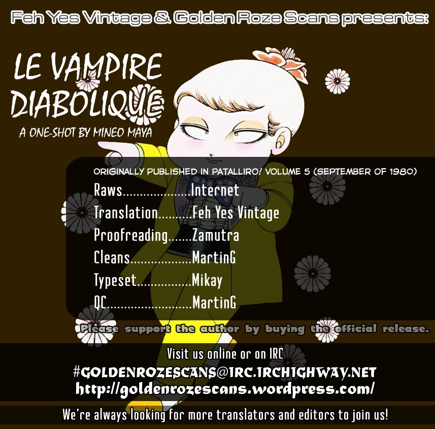 Le Vampire Diabolique - Vol.oneshot Chapter 0