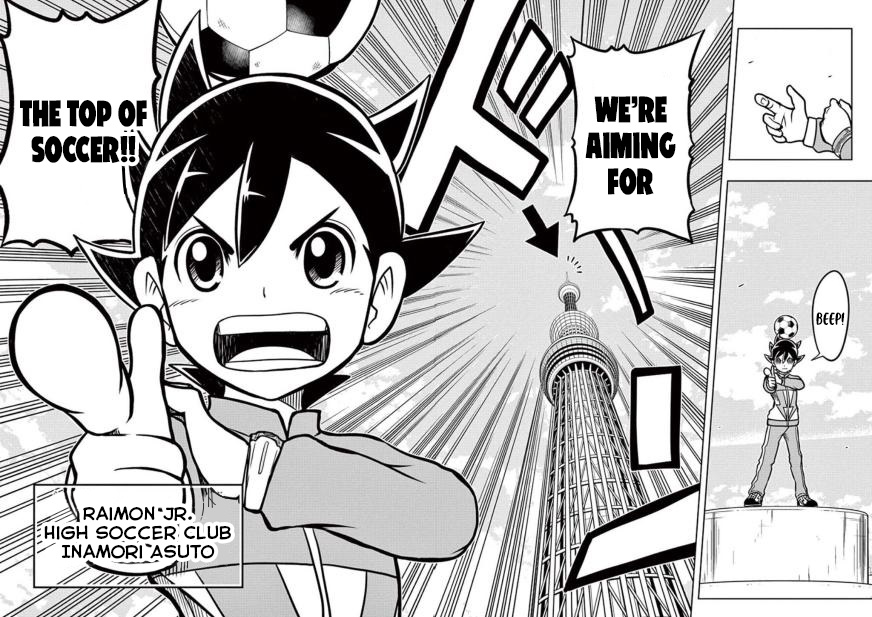 Inazuma Eleven: Ares No Tenbin - Vol.1 Chapter 1: The Raimon Soccer Club Faces A Threat Of Demise!?