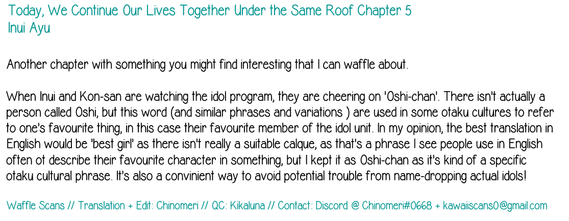 Under One Roof Today - Vol.1 Chapter 5