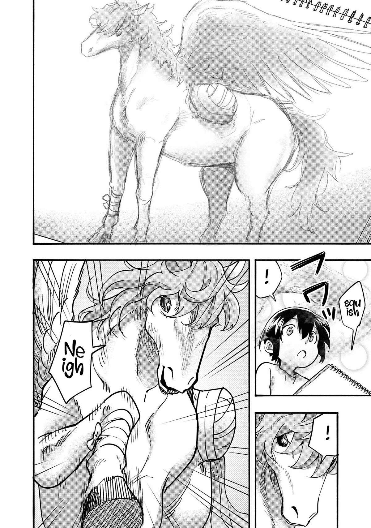 The Mochi I Drew Is Tasty Today Too - Chapter 4: Strange Horses Visited My Home