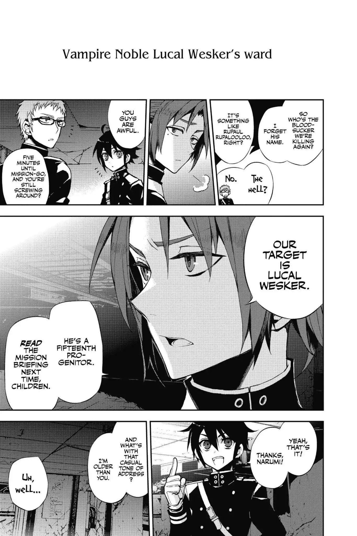 Seraph Of The End - Chapter 27: Vampire Noble Lucal