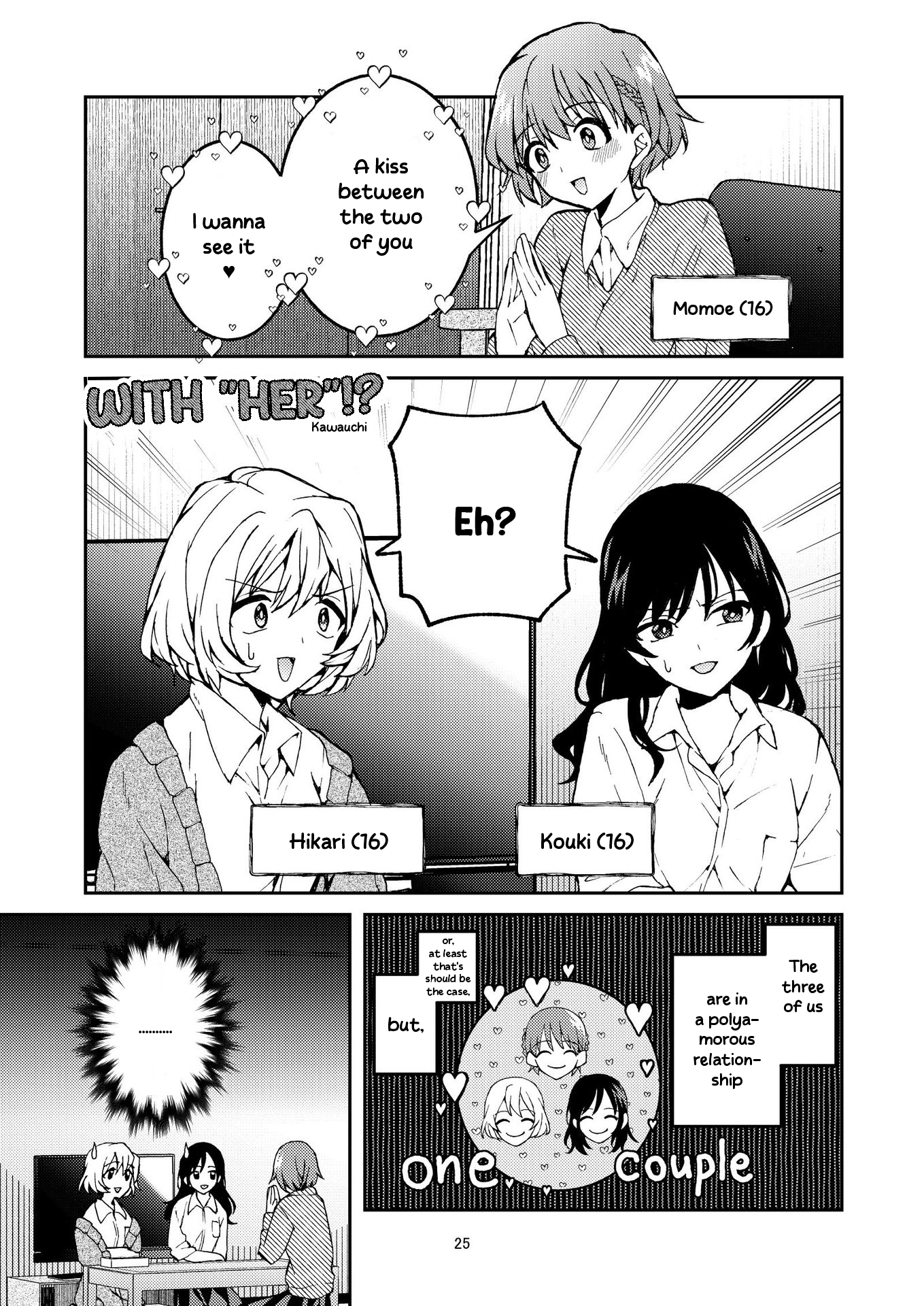 Lemonade - Poly Yuri Anthology - Vol.1 Chapter 4: With "Her"!? (Kawauchi)