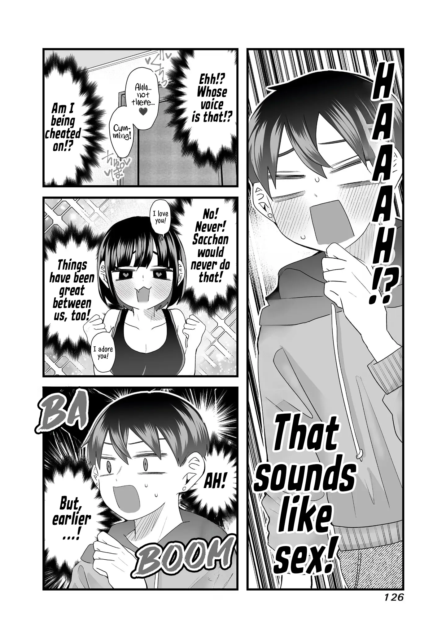 Sacchan To Ken-Chan Wa Kyou Mo Itteru - Vol.1 Chapter 15: My Girlfriend Is Hiding Something.