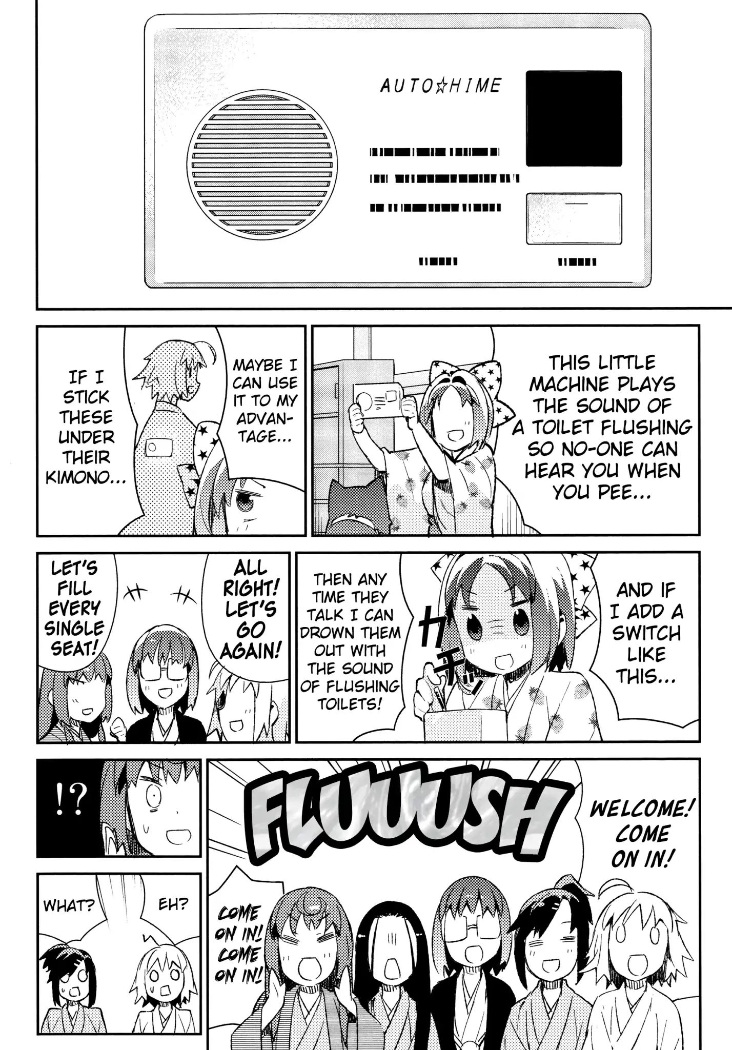 Joshiraku - Chapter 34: Toilet Twinkle Princess Swindle