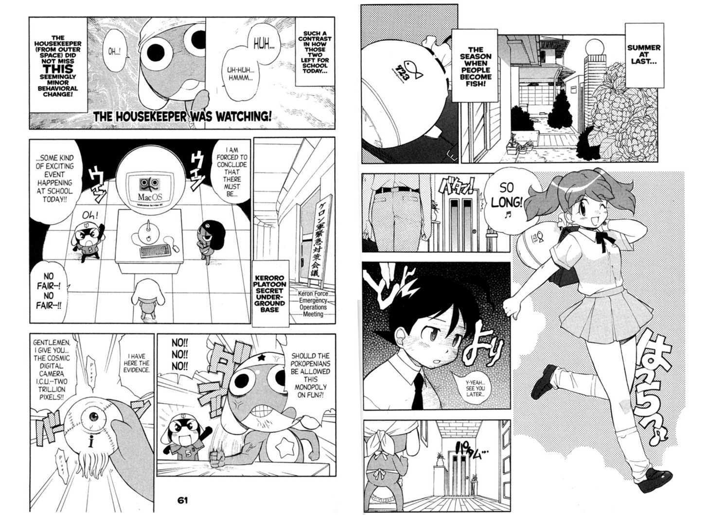 Keroro Gunsou - Vol.6 Chapter 48 : Water Battle: Natsumi Vs. Frog!!