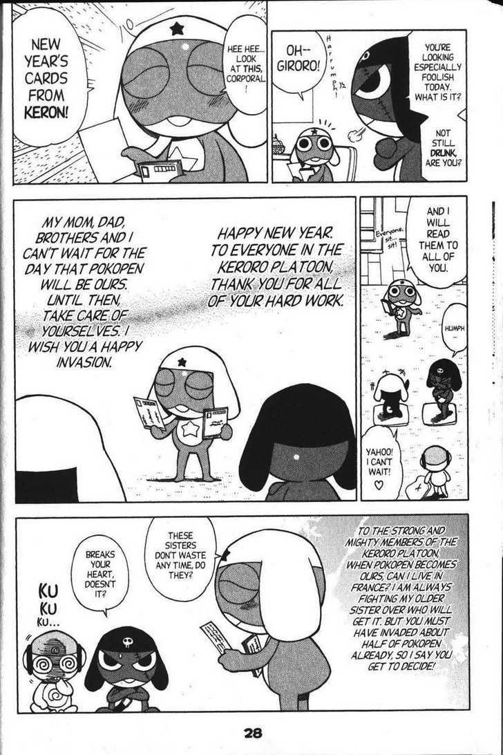 Keroro Gunsou - Vol.4 Chapter 30 : True Confessions! A Shocking New Year