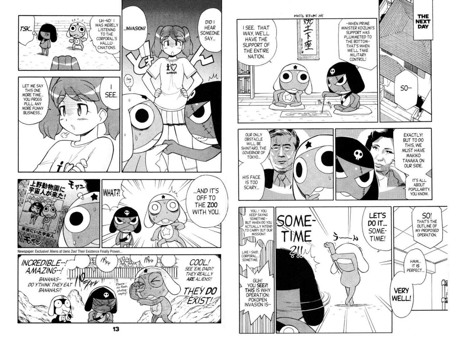 Keroro Gunsou - Vol.6 Chapter 46 : Target: The Hinata Home!!