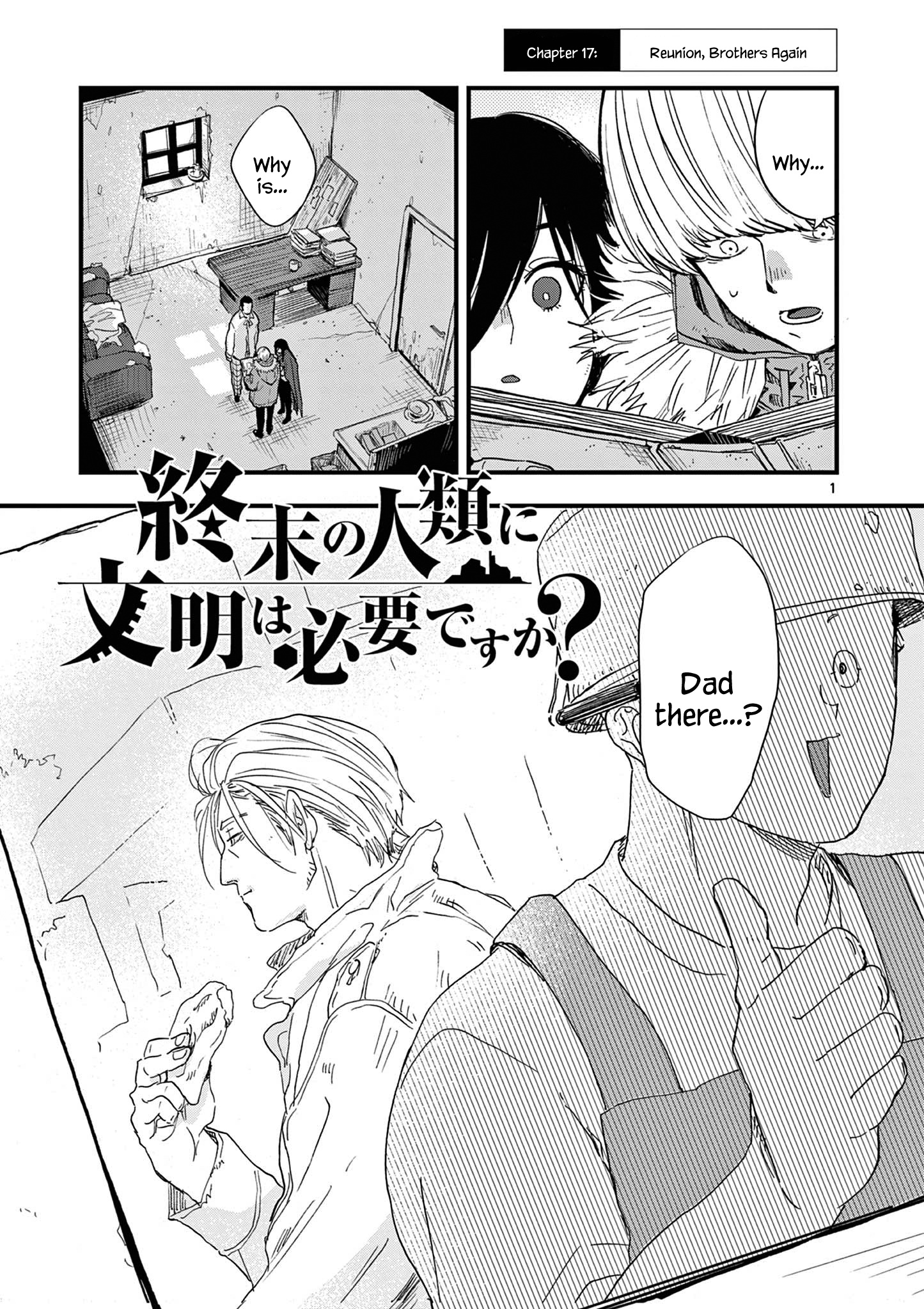 Shuumatsu No Jinrui Ni Bunmei Wa Hitsuyou Desu Ka? - Chapter 17: Reunion, Brothers Again